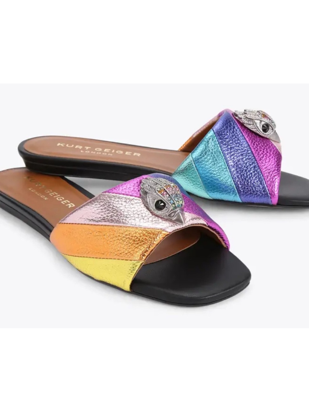 Kurt Geiger 
KENSINGTON FLAT SANDAL Size 40/ US 10~ pristine - Picture 2 of 8